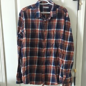 Sonoma Plaid Button-Up Shirt XXL